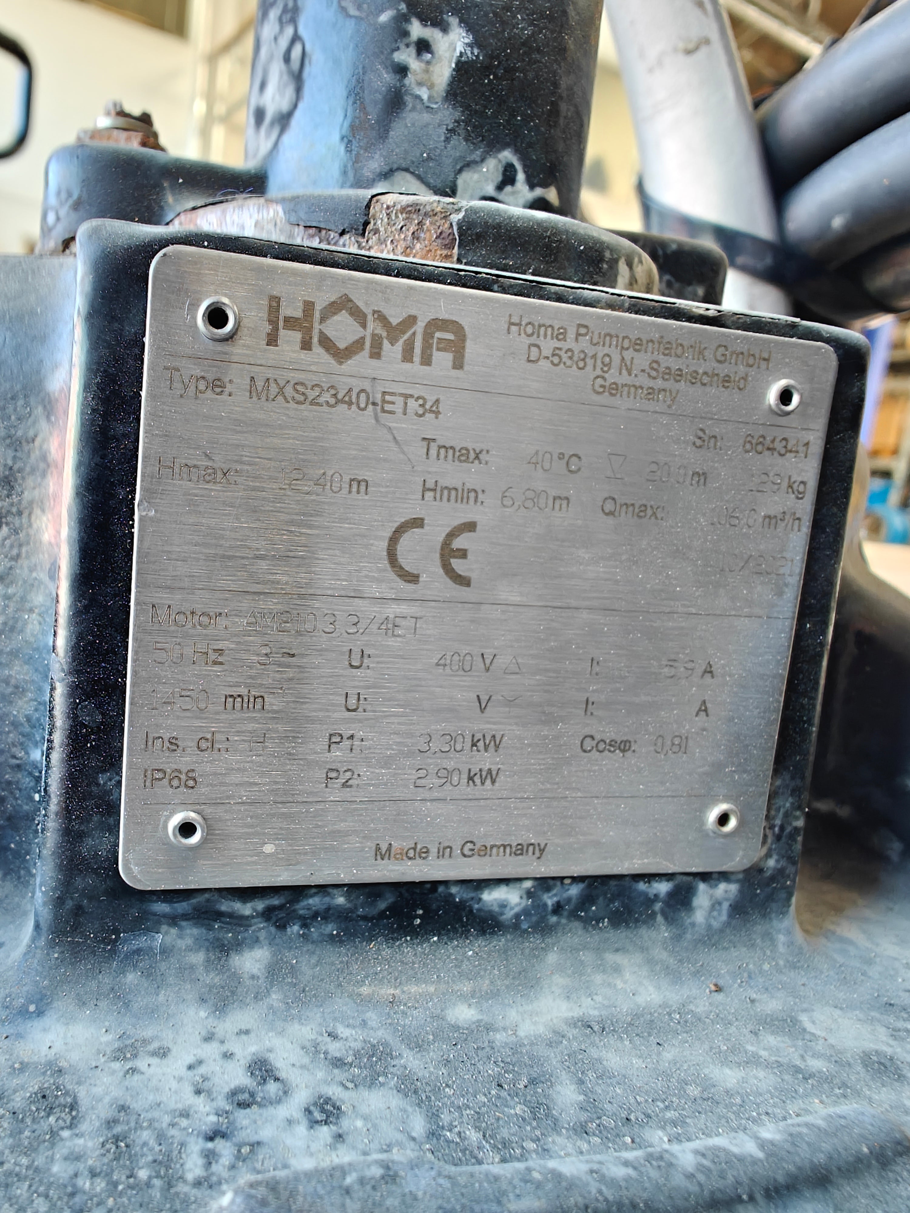 HOMA MXS2340-ET34 submerged pump